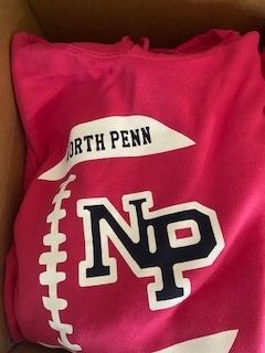 North Penn Football Gilden Pink Hoodie For Women