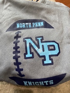Sports-Tek Gray Fleece Hoodie From North Penn Knights Football